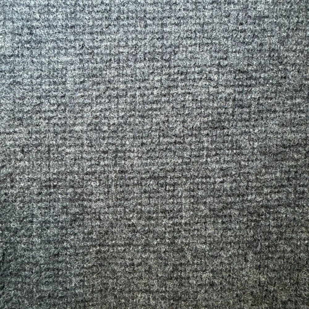 QOR 100% Cashmere 1/4 Zip Gray Thermal Sweater Large